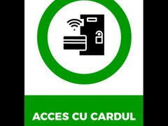 Semn pentru acces cu cardul scaneaza cardul pentru acces