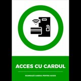 Semn pentru acces cu cardul scaneaza cardul pentru acces